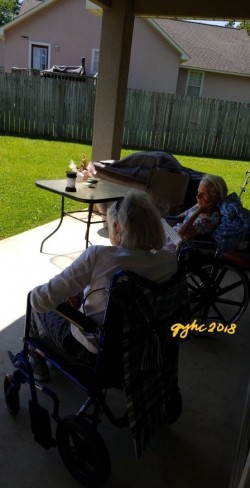 Our mama's getting some fresh air