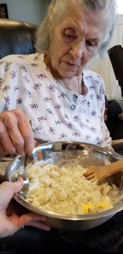 Shared her own recipe