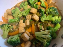 Mixef veggies with tofu